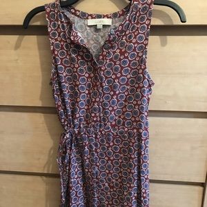 Loft summer dress with tie to cinch in waist!